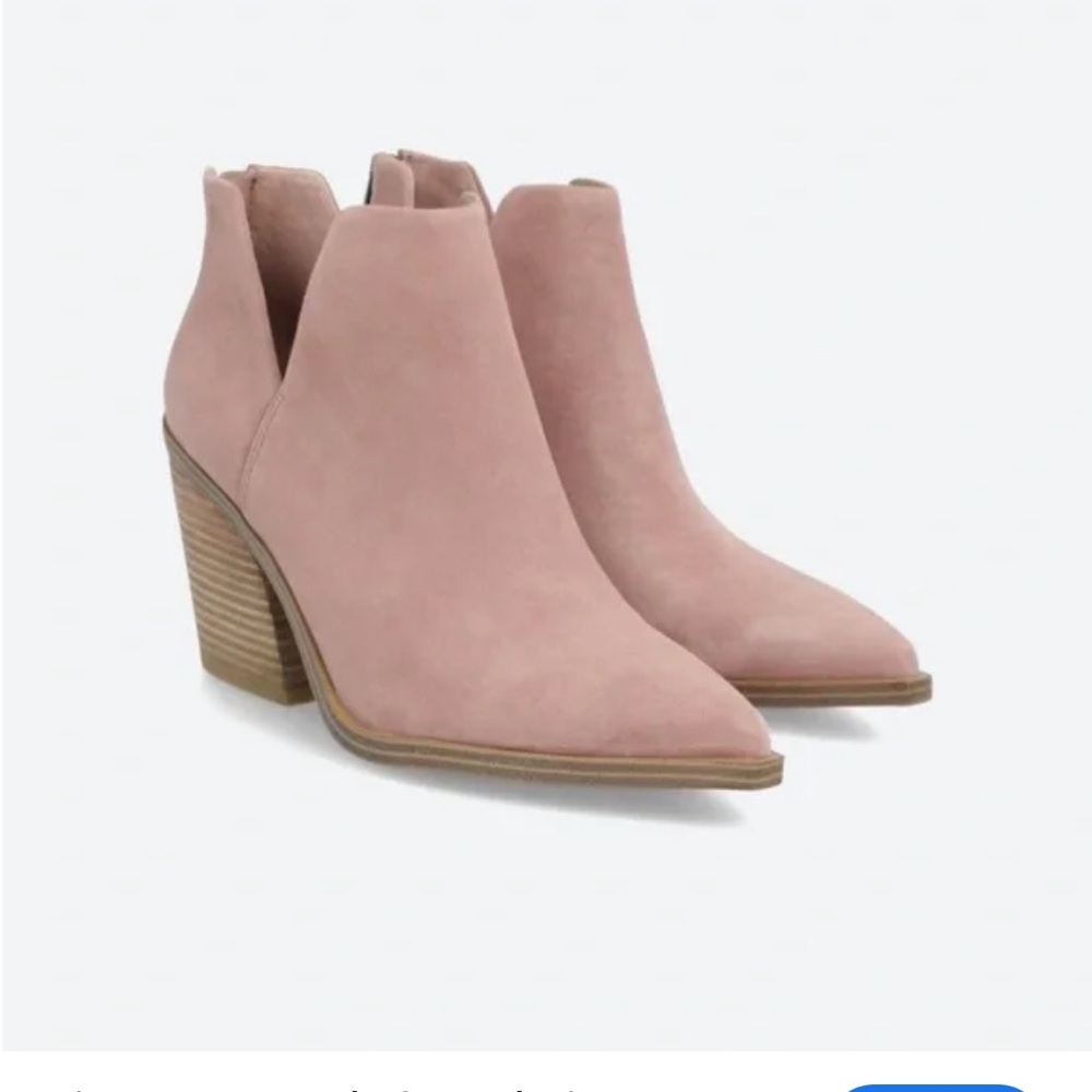 Vince Camuto Pink Suede Ankle Booties
